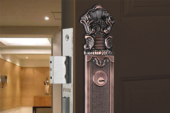 大門鎖8123效果圖-合欢视频五金